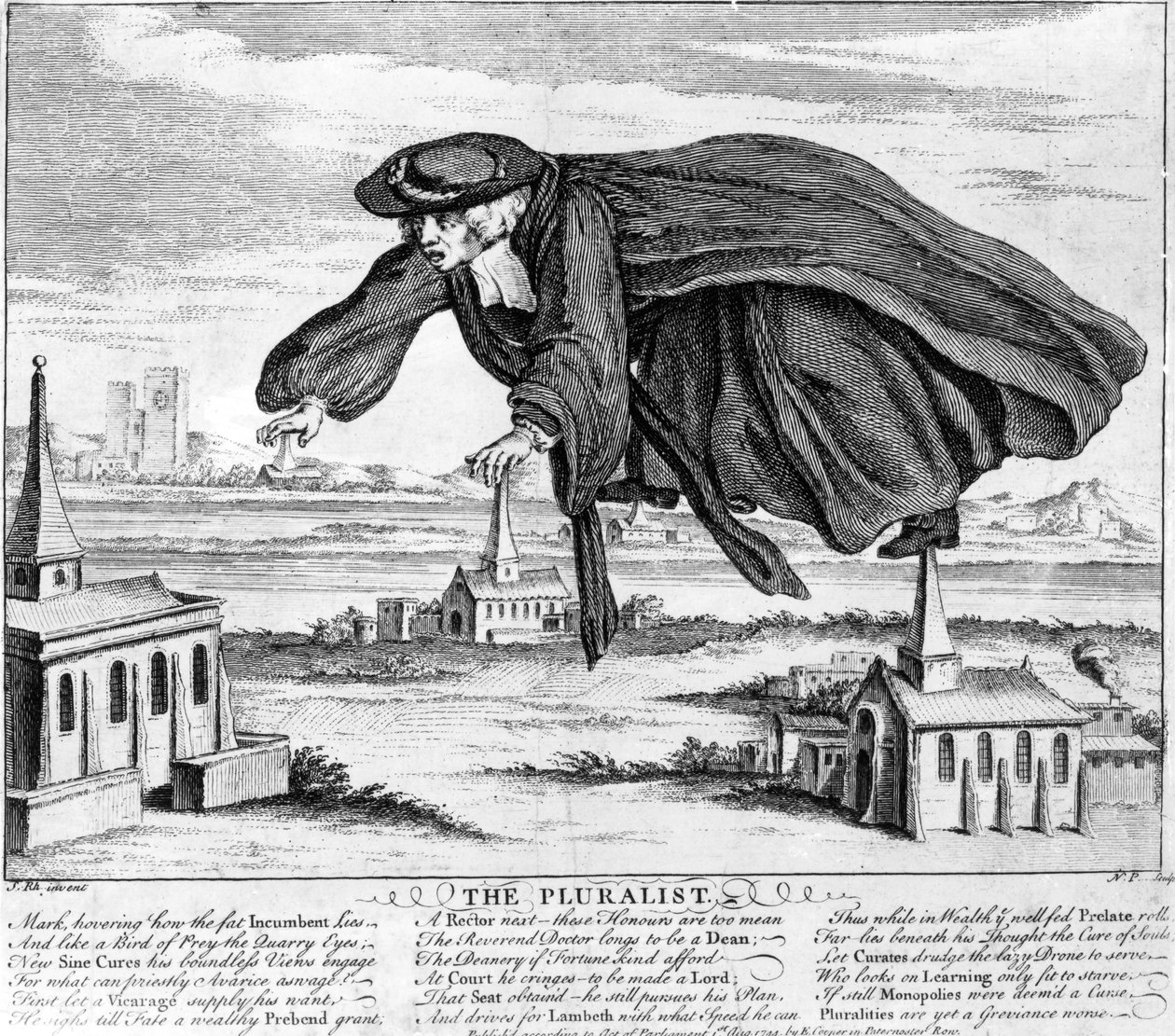 Pluralisten, ca. 1744 af Nathaniel Parr