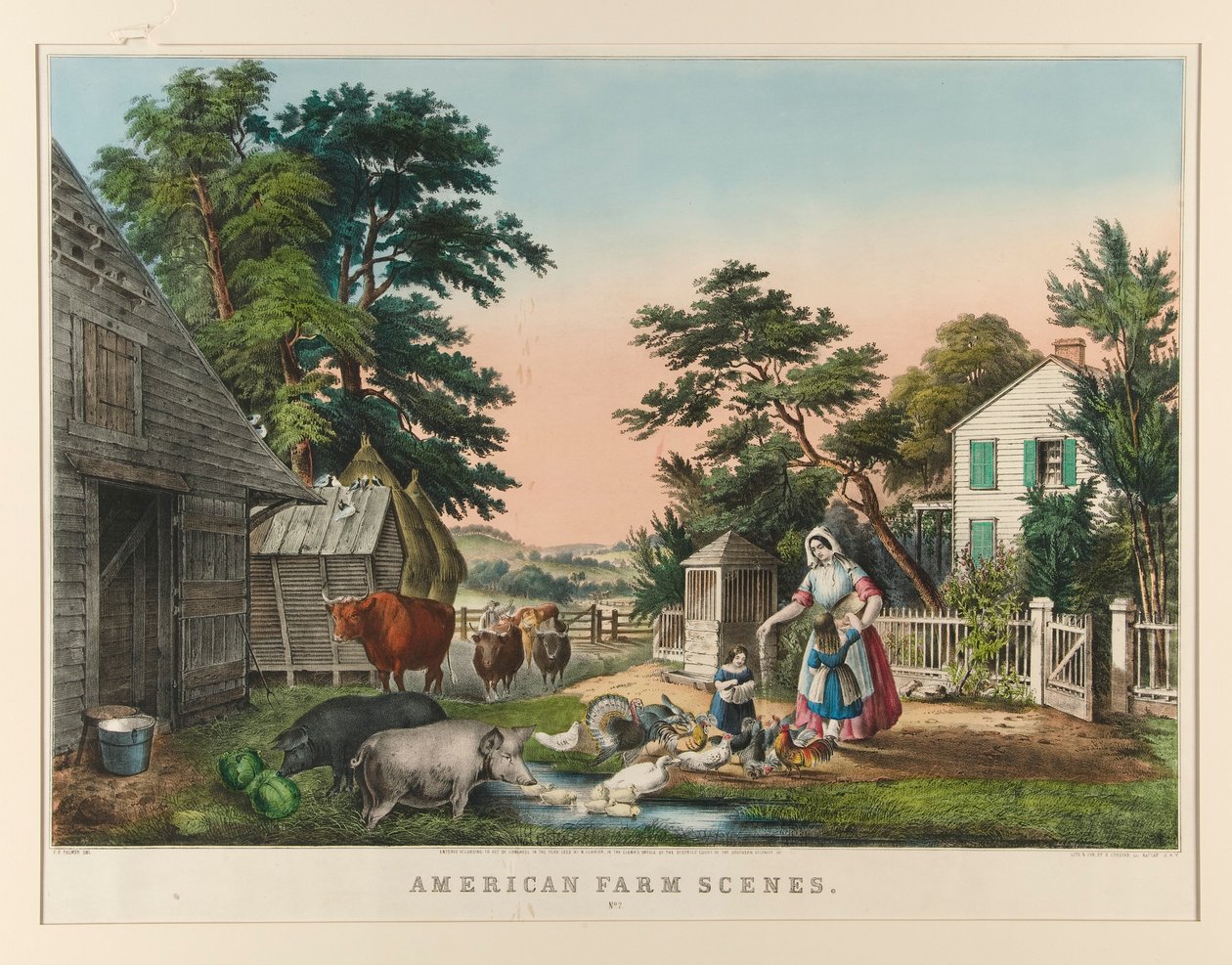 Amerikanske gårdscener. Nr.2 af Nathaniel Currier