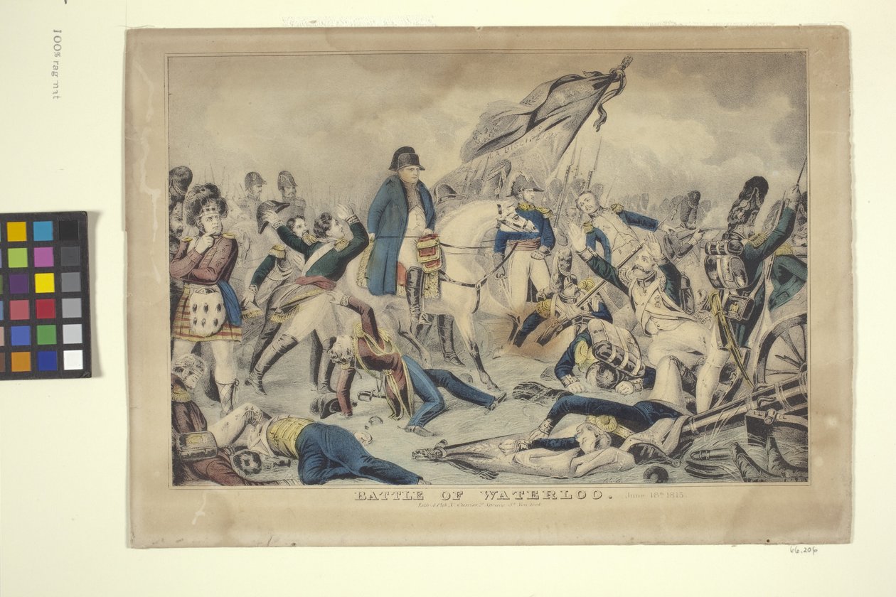Battle Of Waterloo, 18. juni af Nathaniel Currier