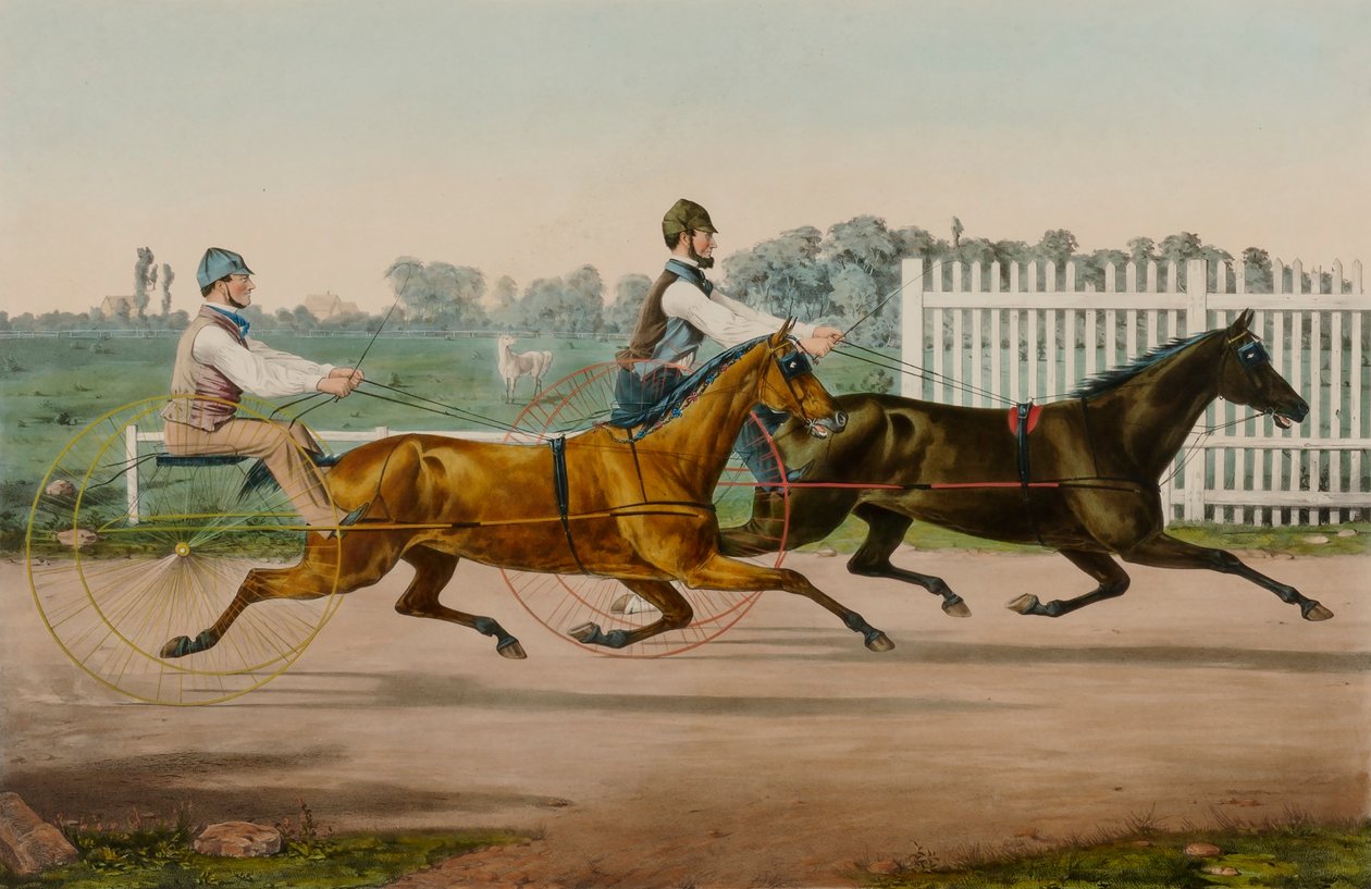 Flora Temple og Highland Maid af Nathaniel Currier