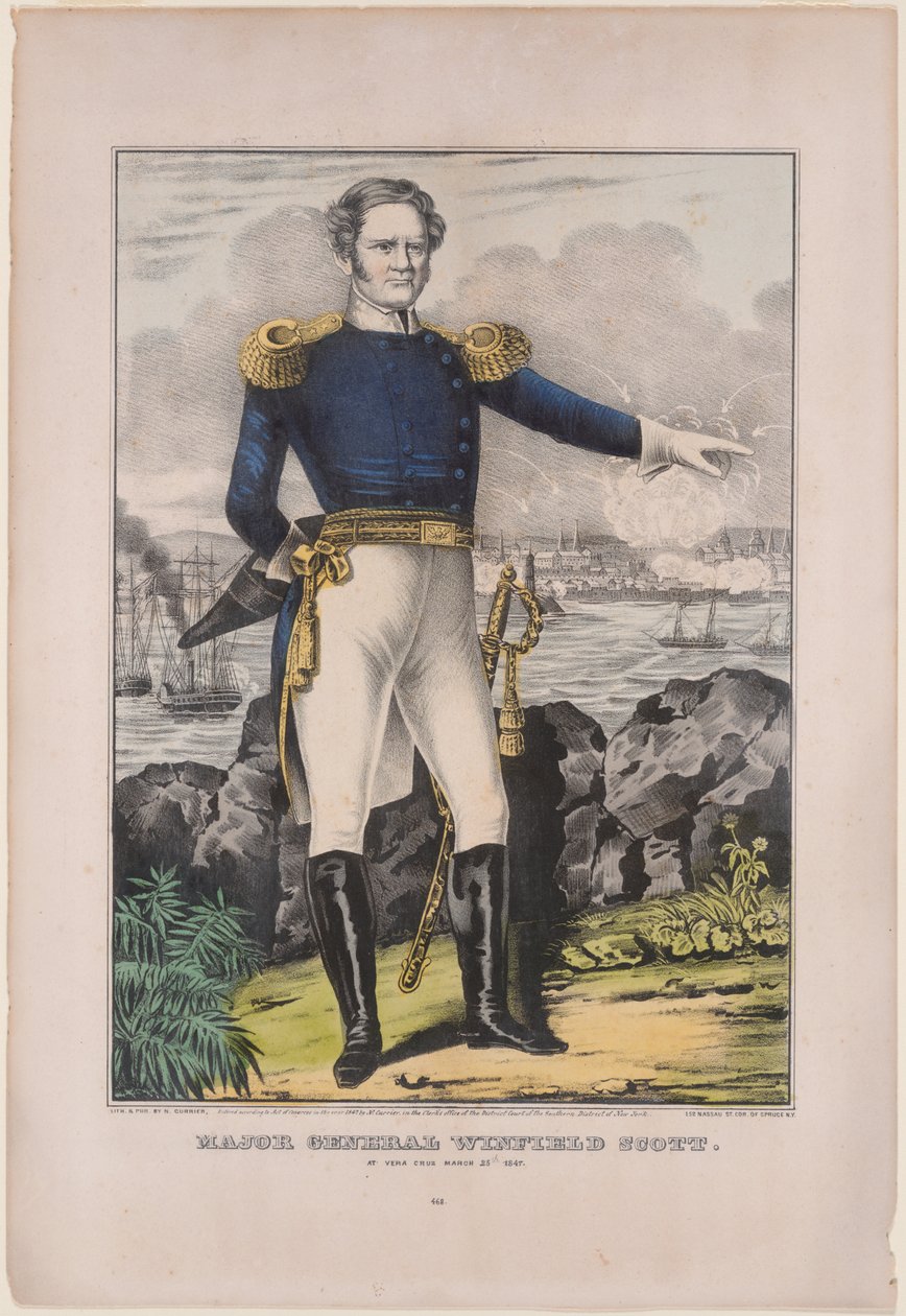 General Winfield Scott af Nathaniel Currier