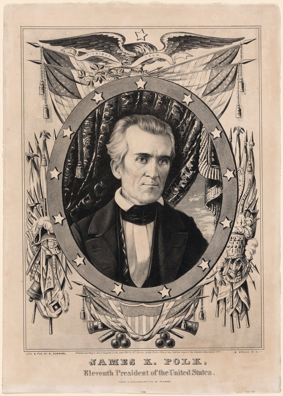 James K. Polk af Nathaniel Currier