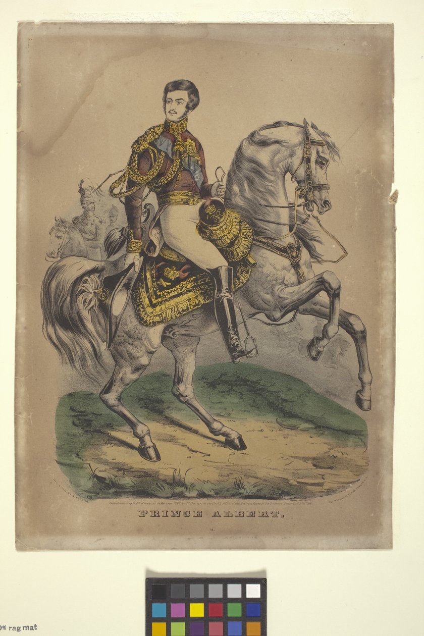 Prins Albert (håndkoloreret litografi) af Nathaniel Currier