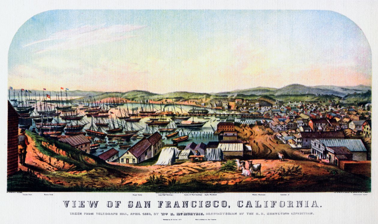 San Francisco, Californien, 1850 1937. af Nathaniel Currier