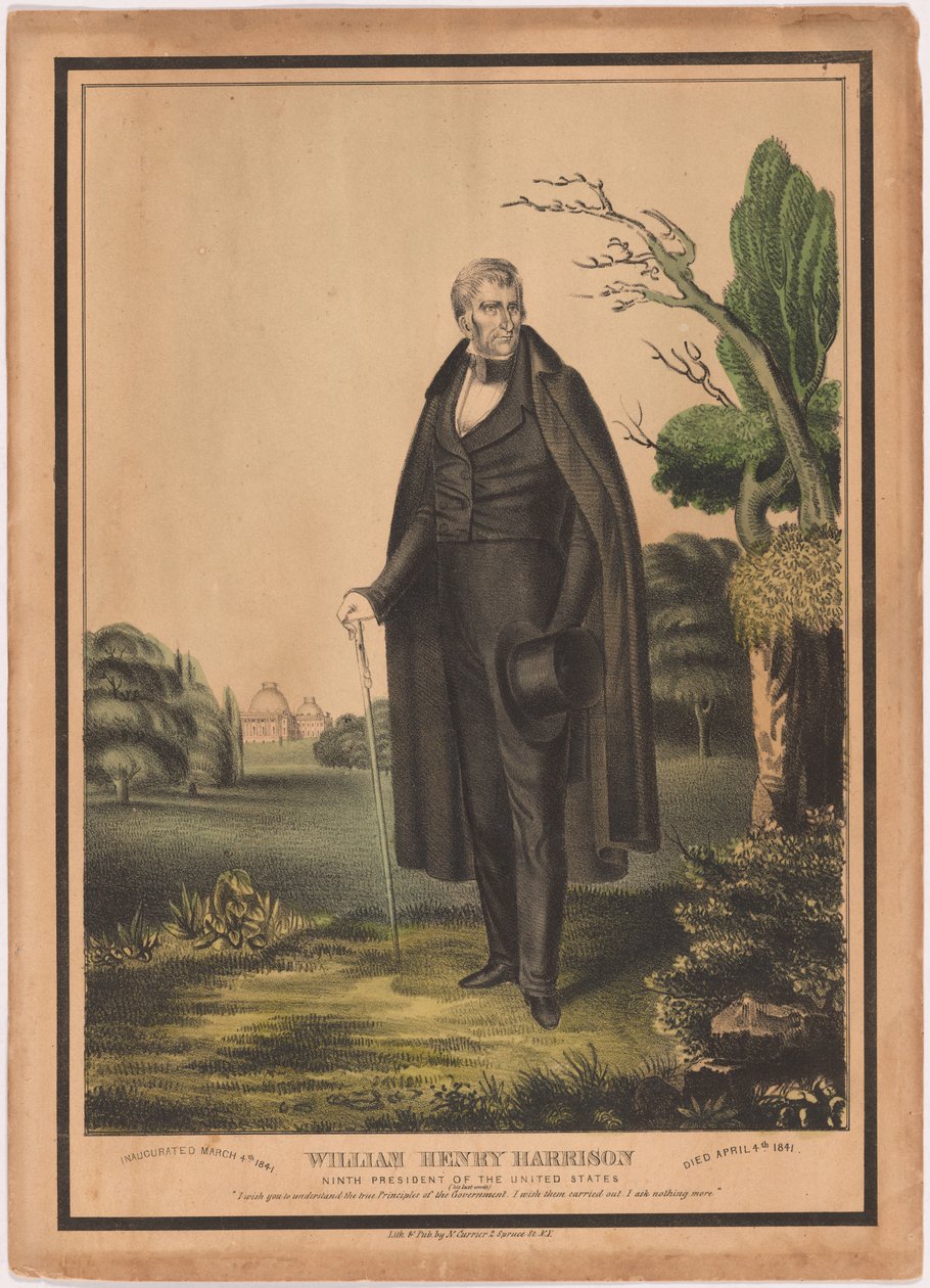 William Henry Harrison af Nathaniel Currier