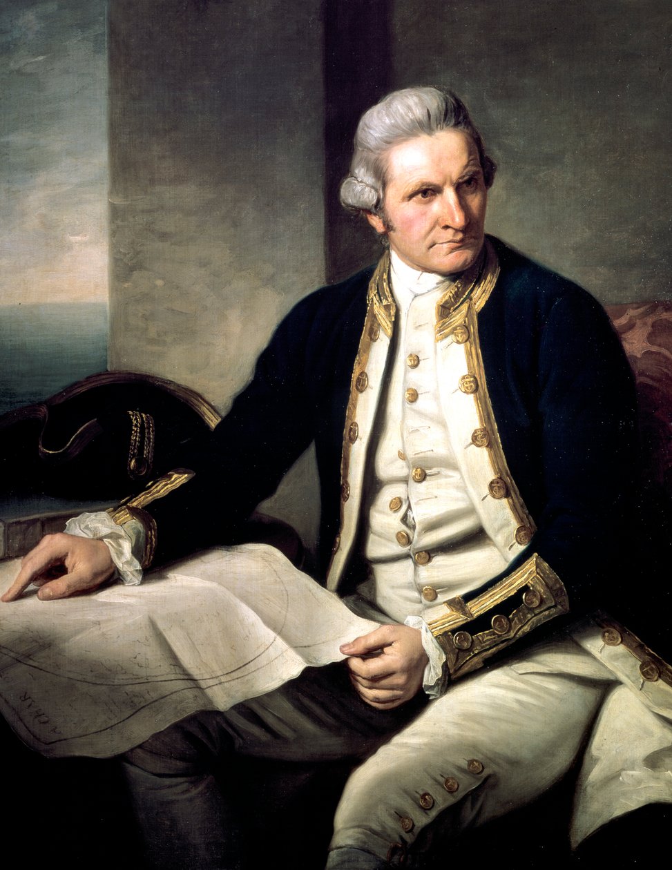 James Cook, engelsk opdagelsesrejsende, navigatør og hydrograf, 1775-1776 af Nathaniel Dance Holland
