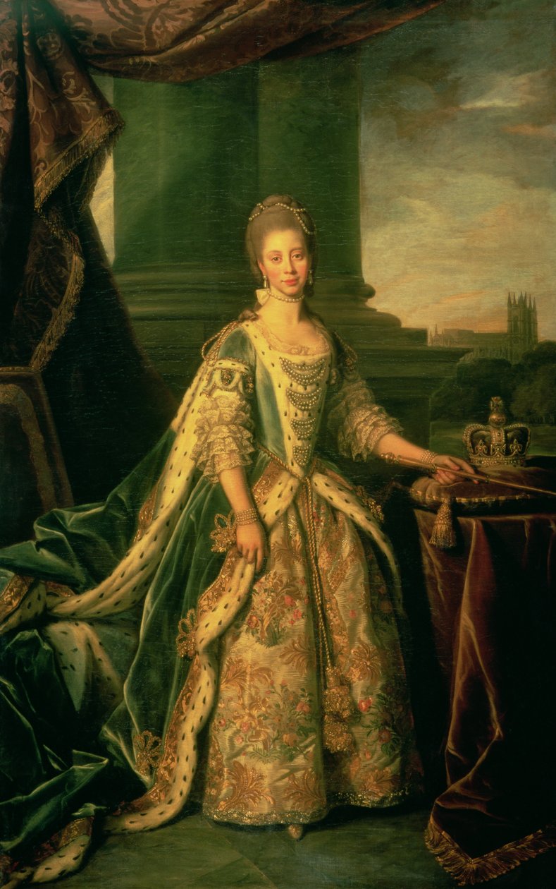 Portræt af Sophie Charlotte (1744-1818) af Nathaniel Dance Holland