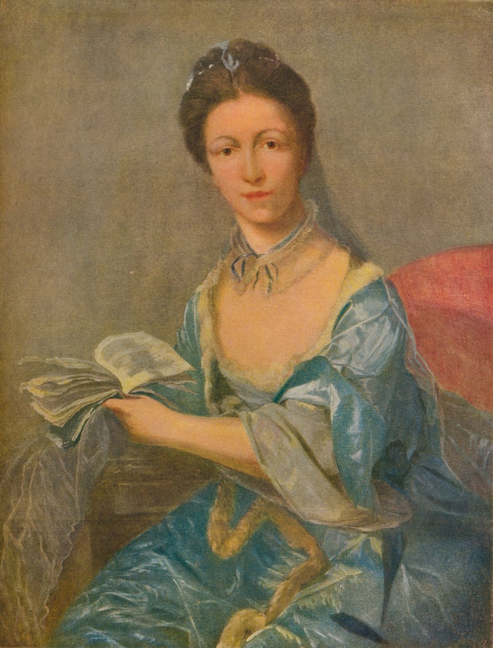 Fanny Burney Mme. DArblay, c1780, 1920. af Nathaniel Hone