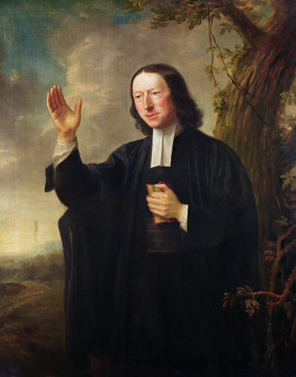 Portræt af John Wesley, ca. 1766 (olie på lærred) af Nathaniel Hone