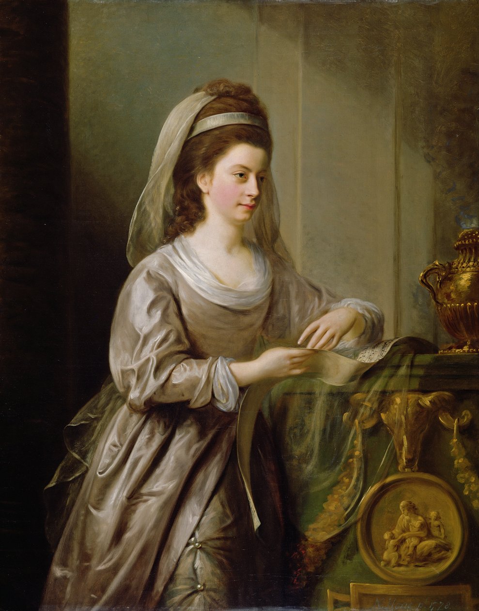 Den Hon. Fru Nathaniel Curzon, 1778 af Nathaniel Hone