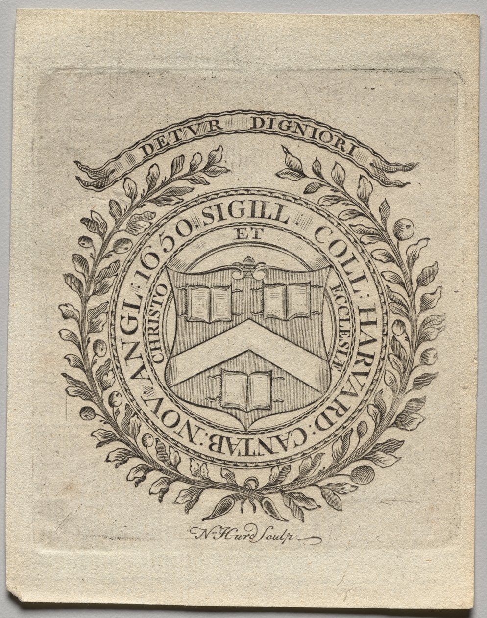 Bogskilt: Seal of Harvard College af Nathaniel Hurd
