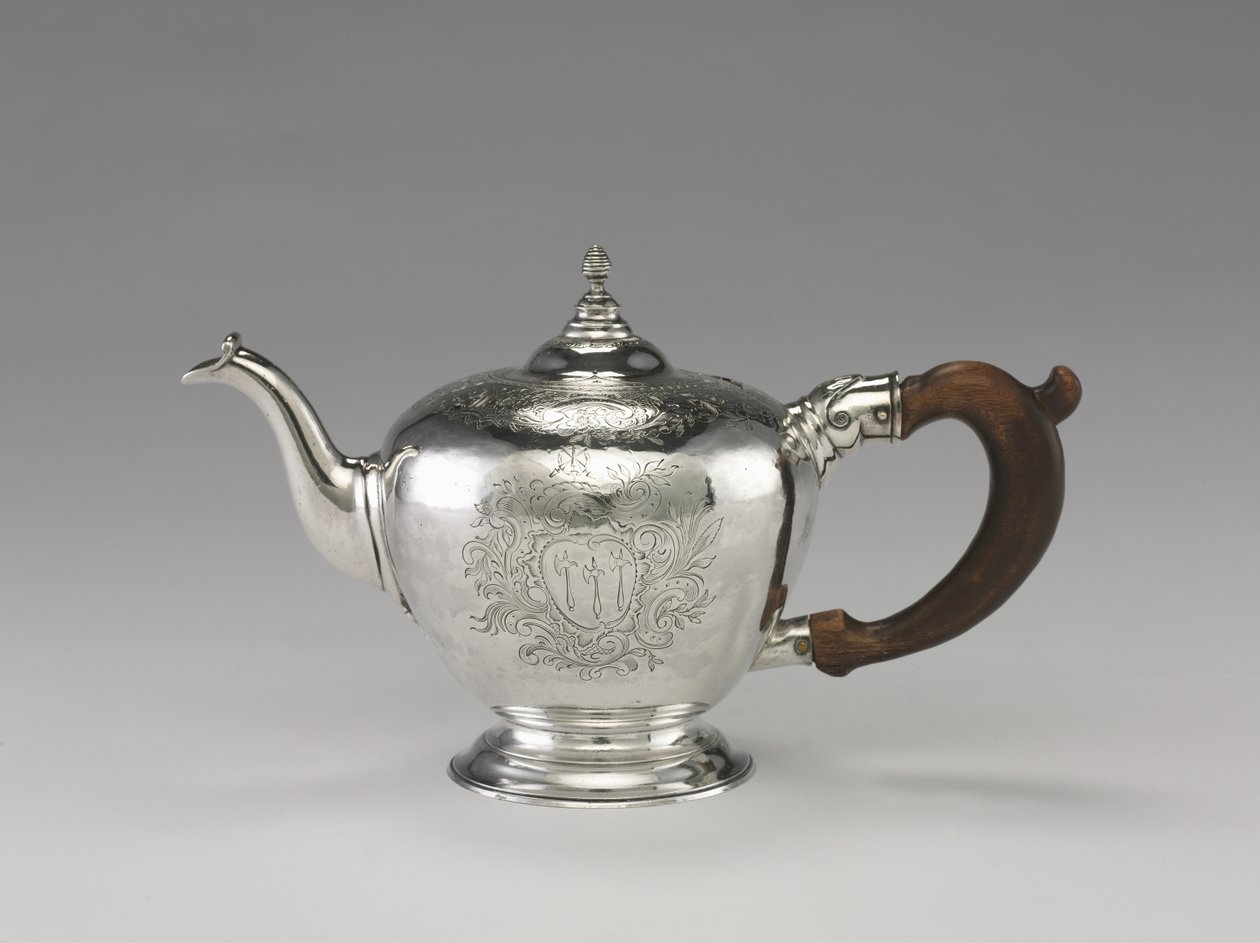Tekande, ca. 1755-1760 (sølv) af Nathaniel Hurd