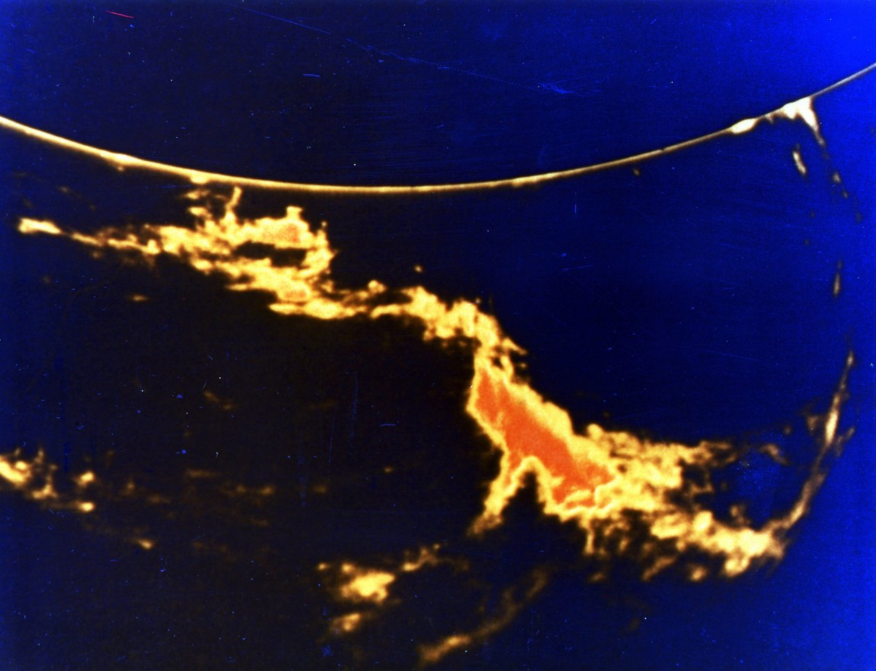 Solar flare - røntgenbillede. NASA fotografi. af National Aeronautics and Space Administration National Aeronautics and Space Administration