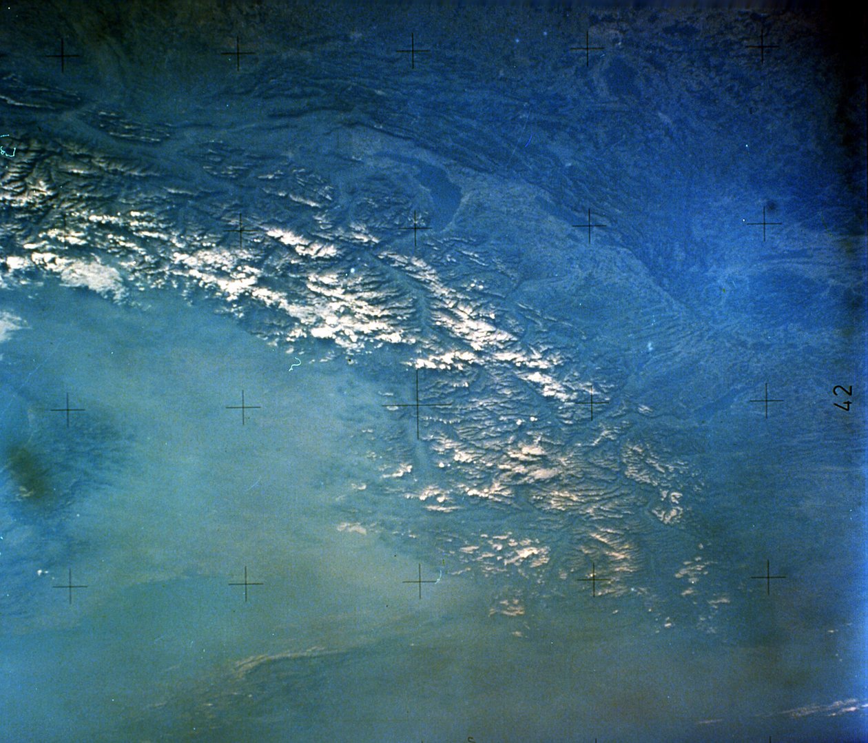 Alperne fra rummet. NASA fotografi af National Aeronautics and Space Administration National Aeronautics and Space Administration
