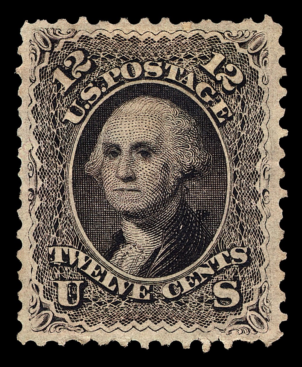 12c Washington single, 1861. af National Bank Note Company