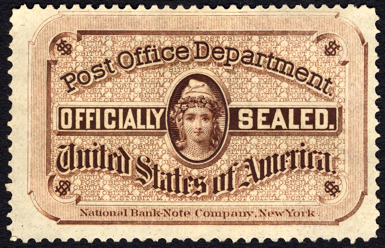 Posthussegl, 1877. af National Bank Note Company