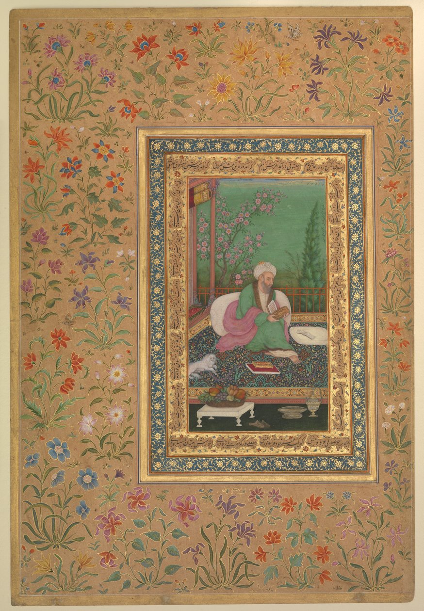 Illustration af Ustad Mansur, kendt som Nãdir-al-’As af Nãdir al ’Asr Ustad Mansur