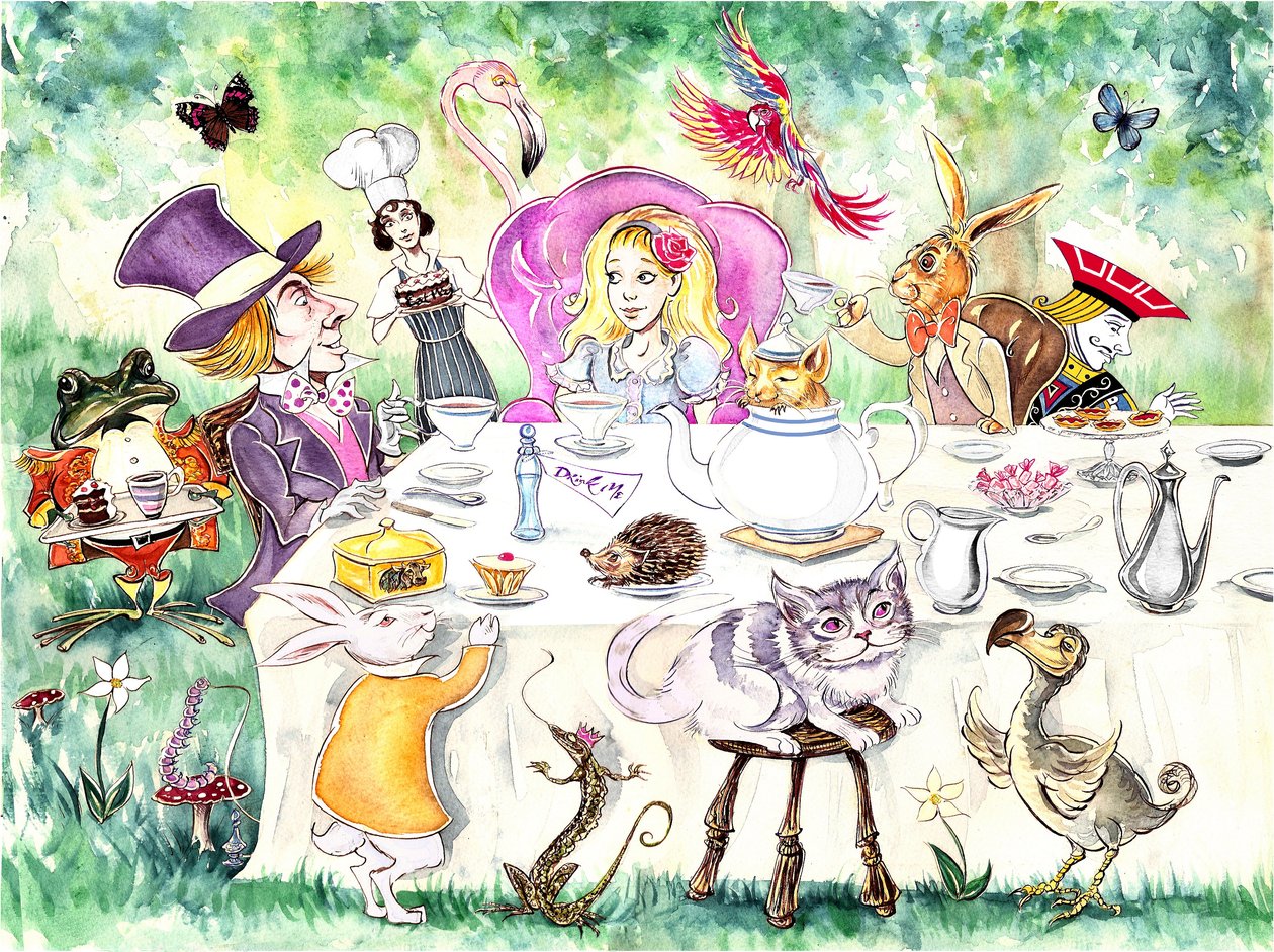 Alices eventyr i Eventyrland af Lewis Carroll (udgivet i 1865) af Neale Osborne