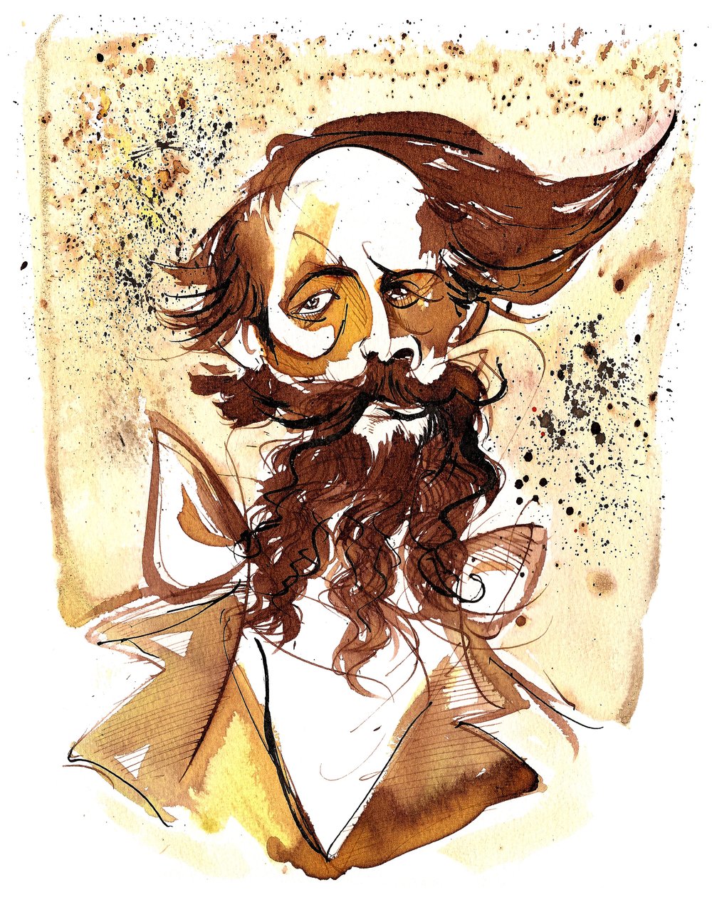 Charles Dickens - karikatur af Neale Osborne