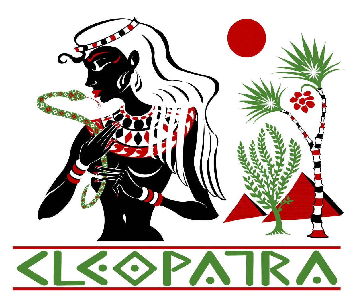 Cleopatra, farvegrafisk alternativ, 2010 af Neale Osborne af Neale Osborne