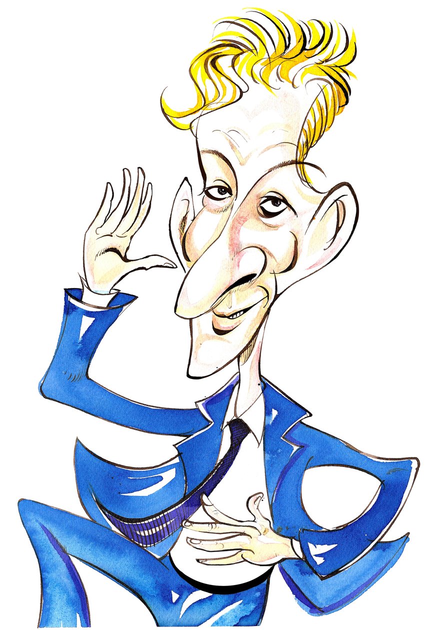 Danny Kaye - karikatur af Neale Osborne