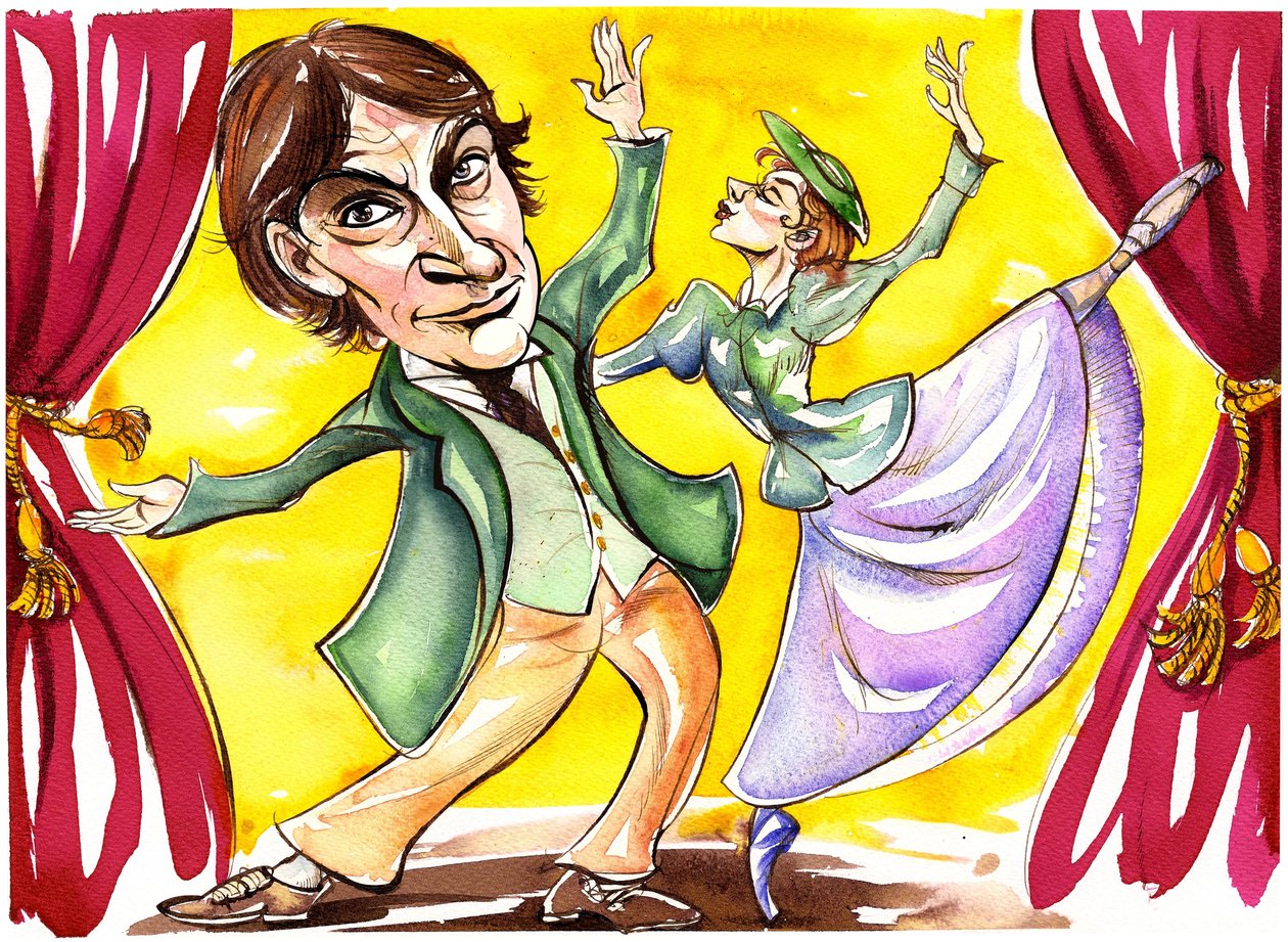 David Bintley - karikatur af Neale Osborne
