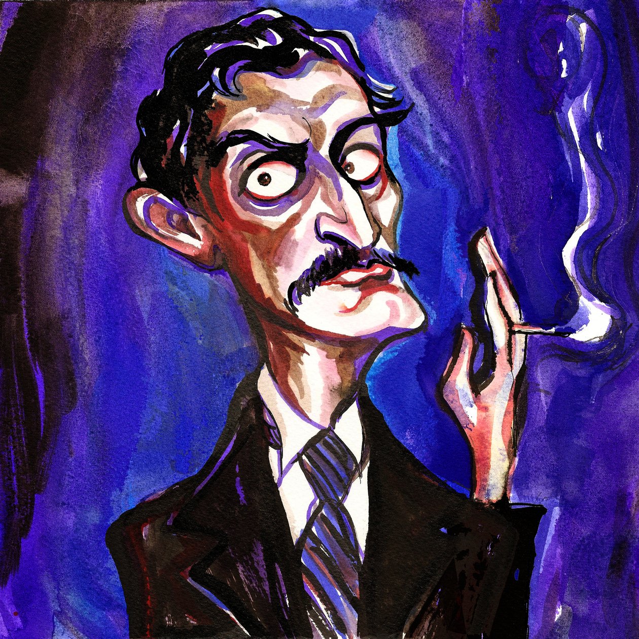 Edvard Munch, 2018 (blækcollage) af Neale Osborne