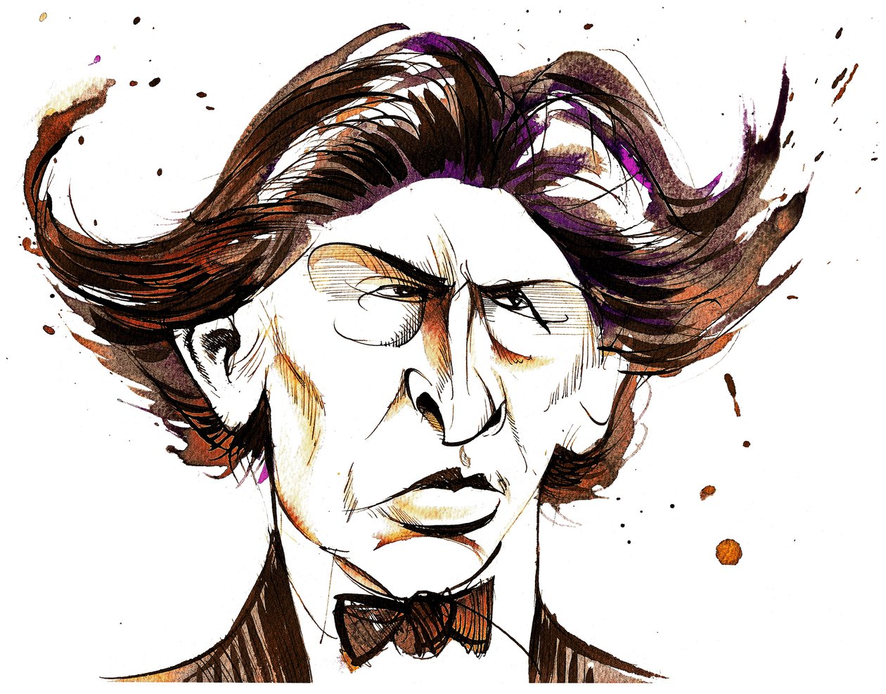 Ferruccio Busoni - karikaturer i farver af Neale Osborne