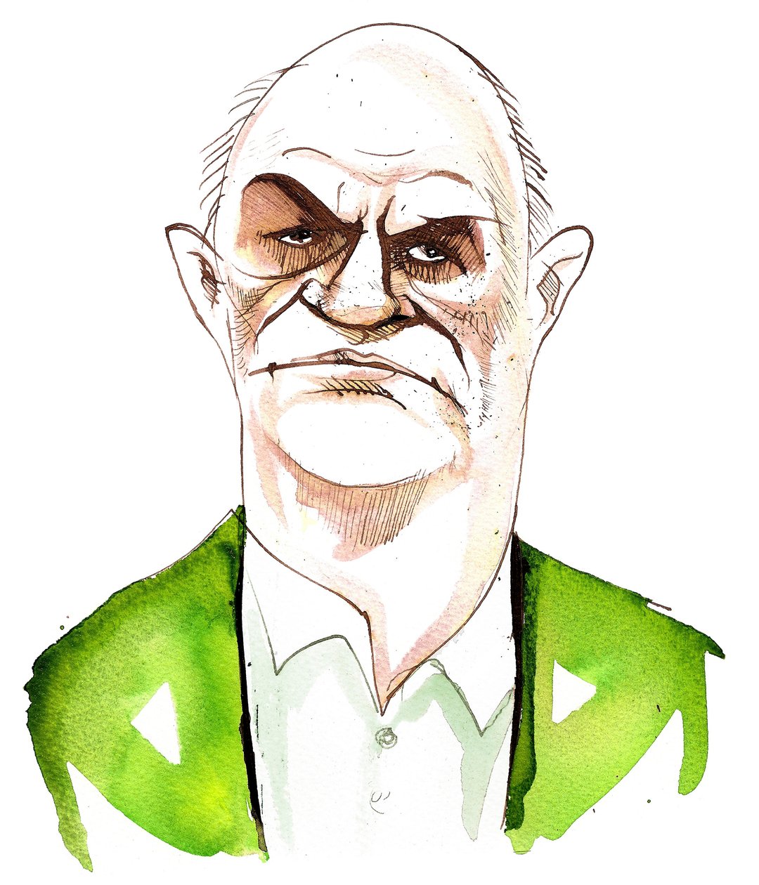 Den irske forfatter Colm Toibin (født 1955); karikatur af Neale Osborne