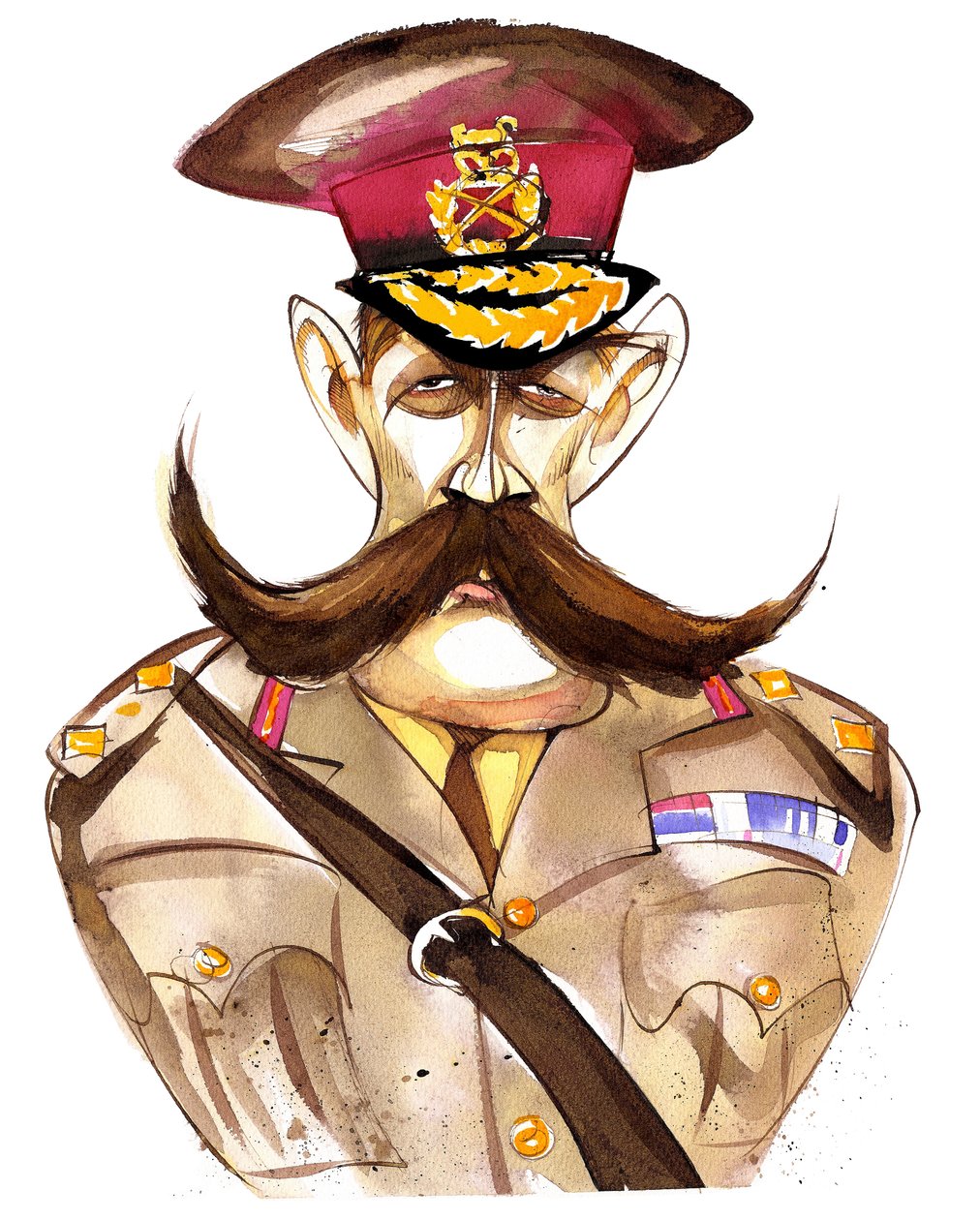 Irskfødt, britisk feltmarskal, First Earl Kitchener af Neale Osborne