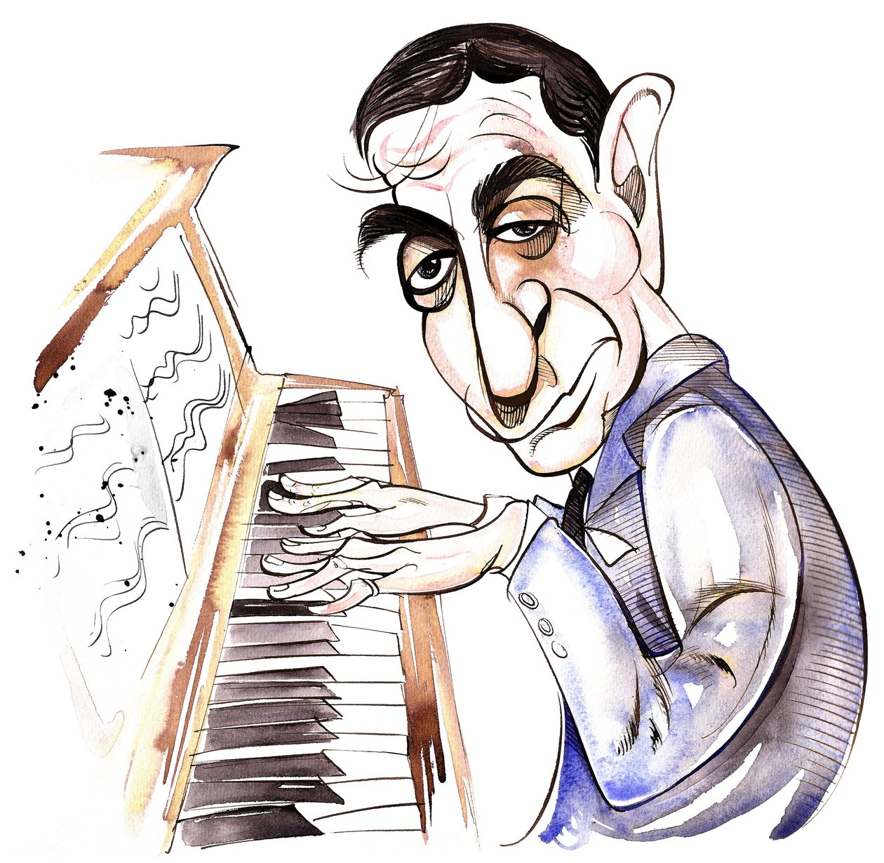 Irving Berlin - karikatur af Neale Osborne