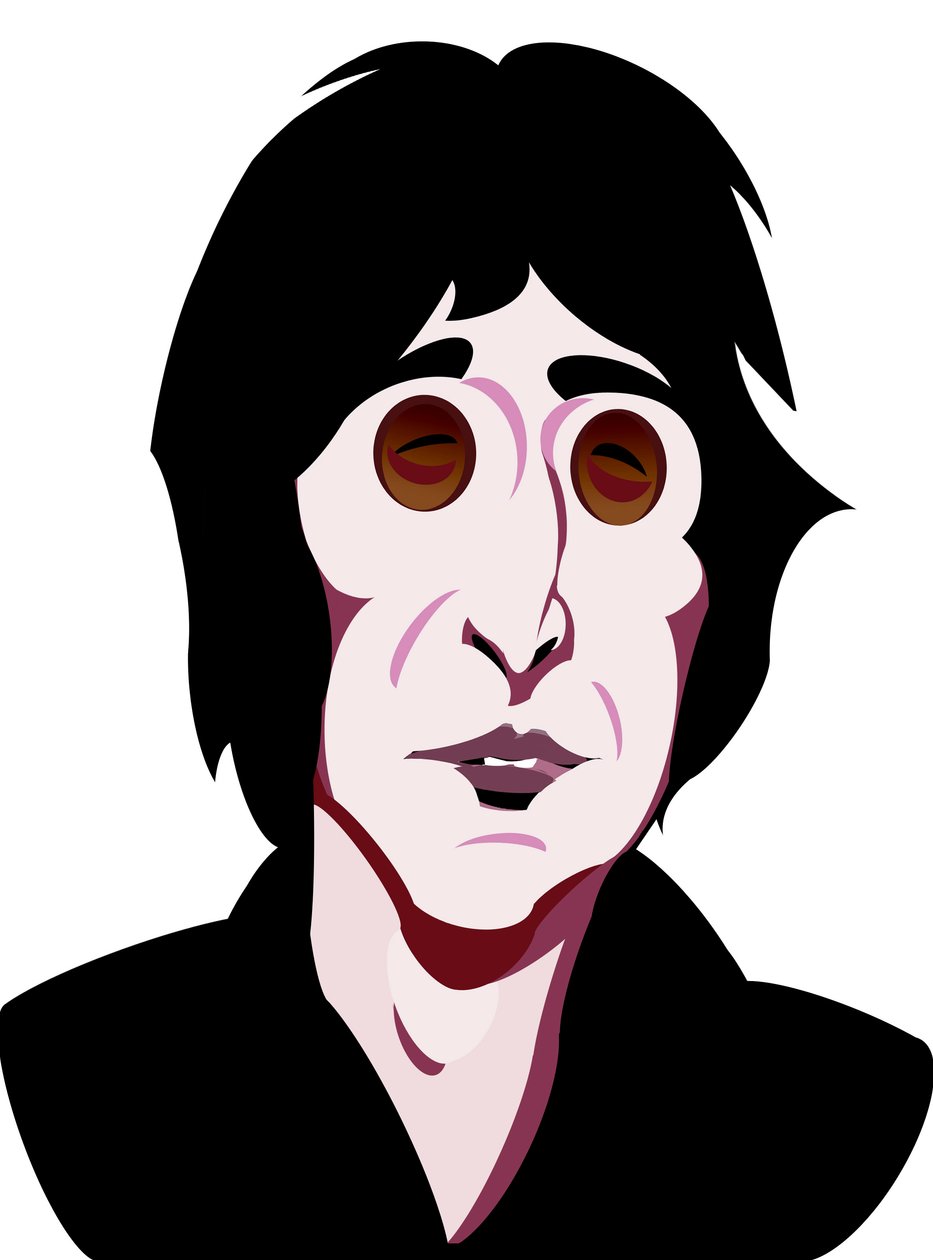 John Lennon, engelsk sanger, sangskriver (1940-80), farvegrafisk karikatur, 200510 af Neale Osborne af Neale Osborne