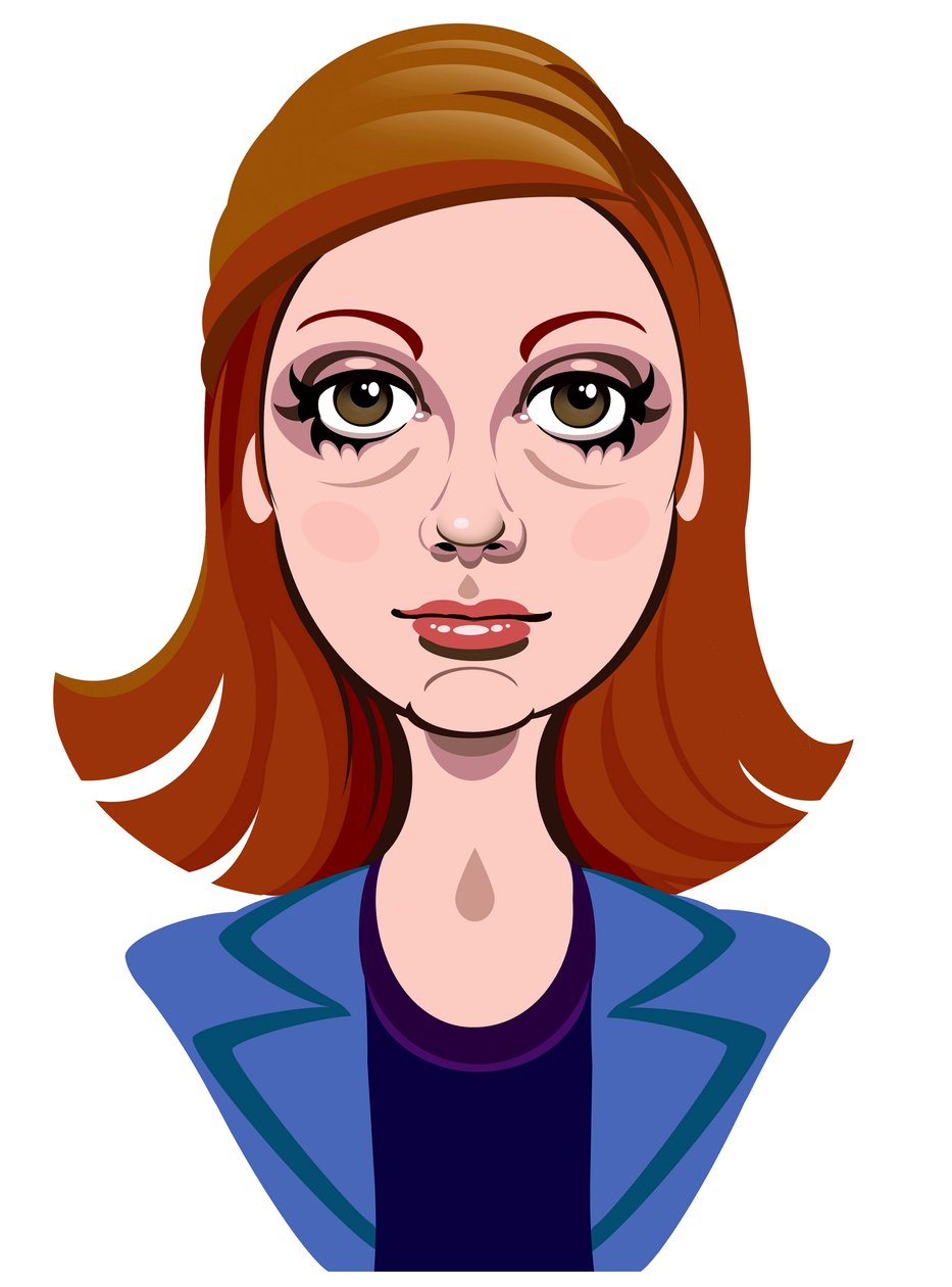 Karen Gillan som Amy Pond, Doctor Whos assistent i BBCs tv-serie af samme navn af Neale Osborne