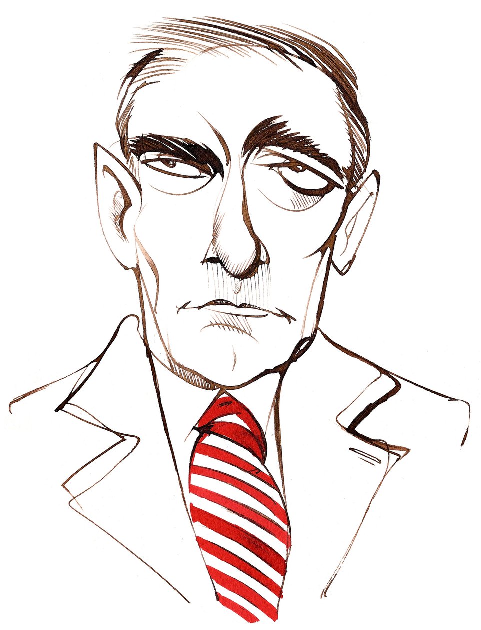 Karol Szymanowski, ukrainsk-født polsk komponist og pianist, (1882 - 1937), karikatur af Neale Osborne