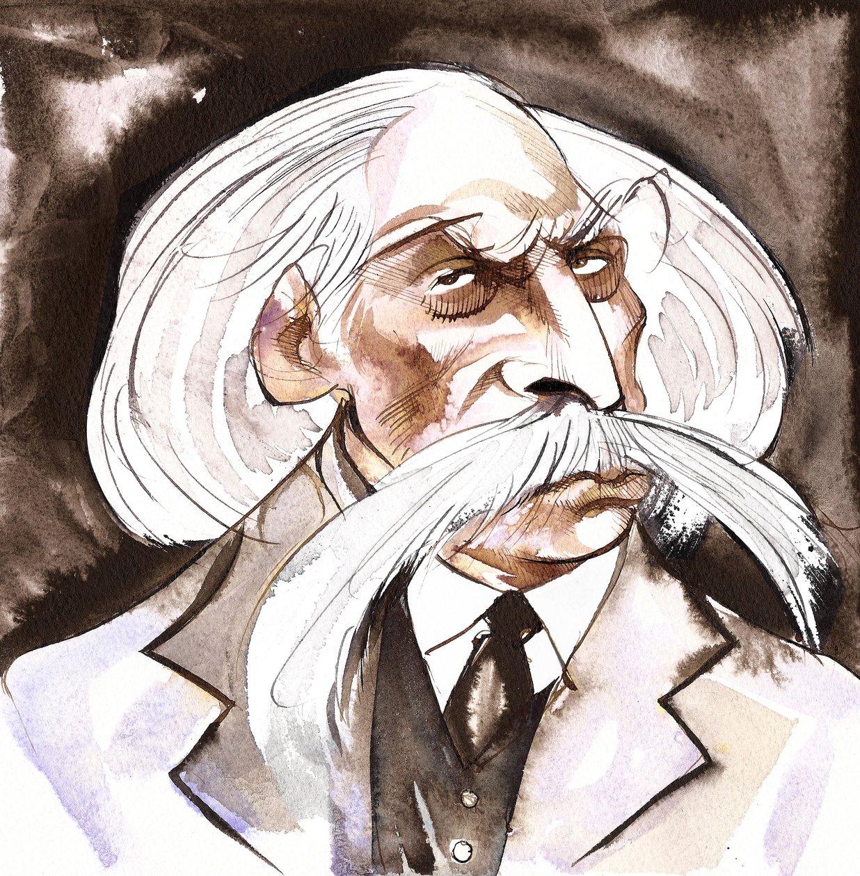 Karoly Goldmark - Karl Goldmark (ungarsk komponist, 1830-1915) farvekarikatur af Neale Osborne