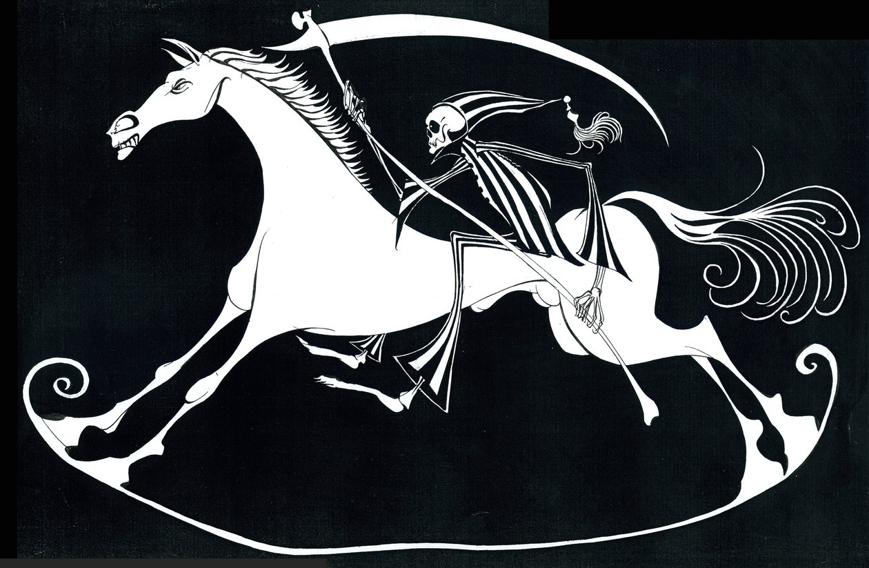 Le Grand Macabre - illustration af figuren Nekrotzar fra operaen fra 1977 af Gyorgy Ligeti af Neale Osborne