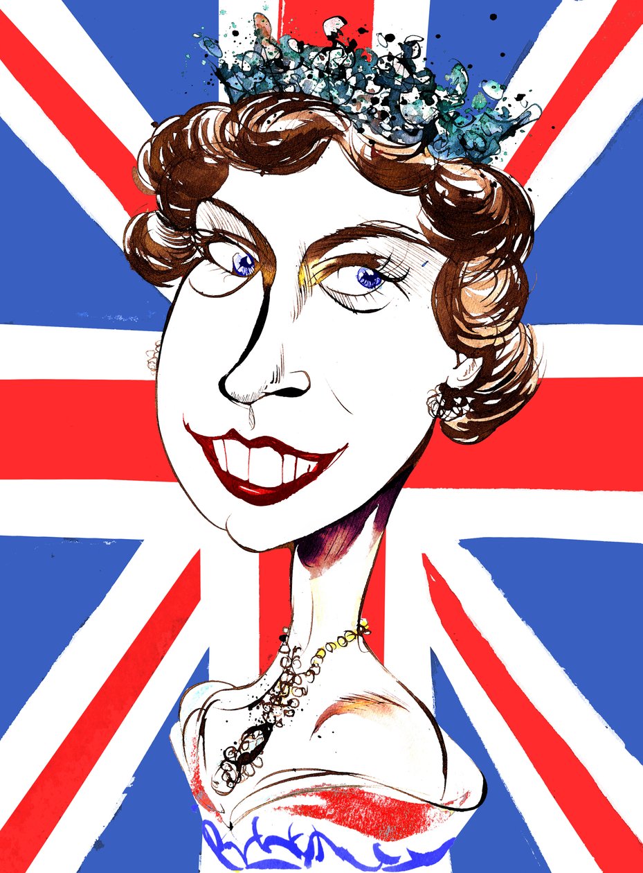 Dronning Elizabeth II, ung af Neale Osborne af Neale Osborne