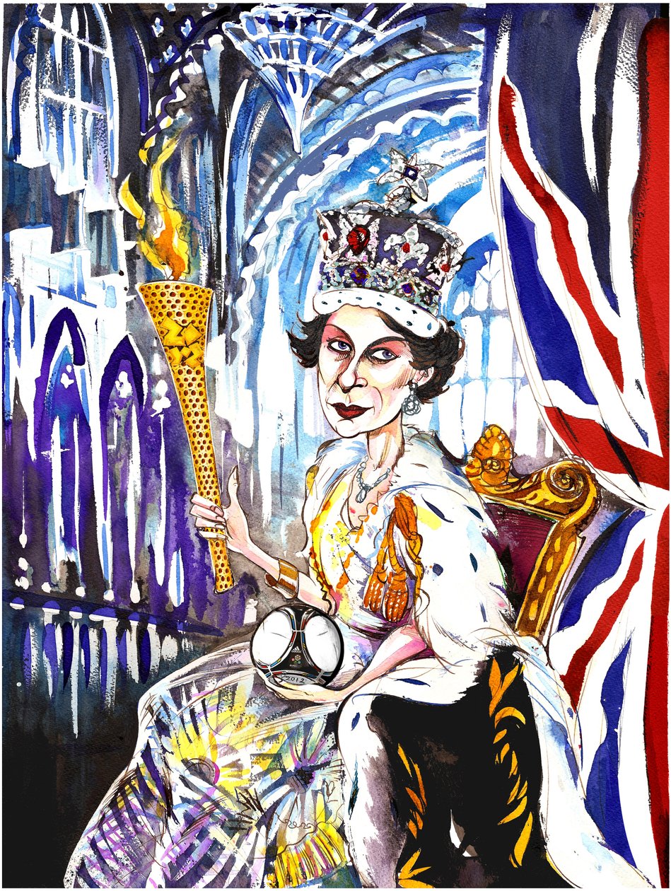Dronning Elizabeth II 2012, af Neale Osborne af Neale Osborne