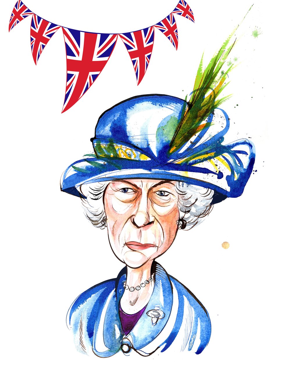 Dronning Elizabeth II 2012, af Neale Osborne af Neale Osborne