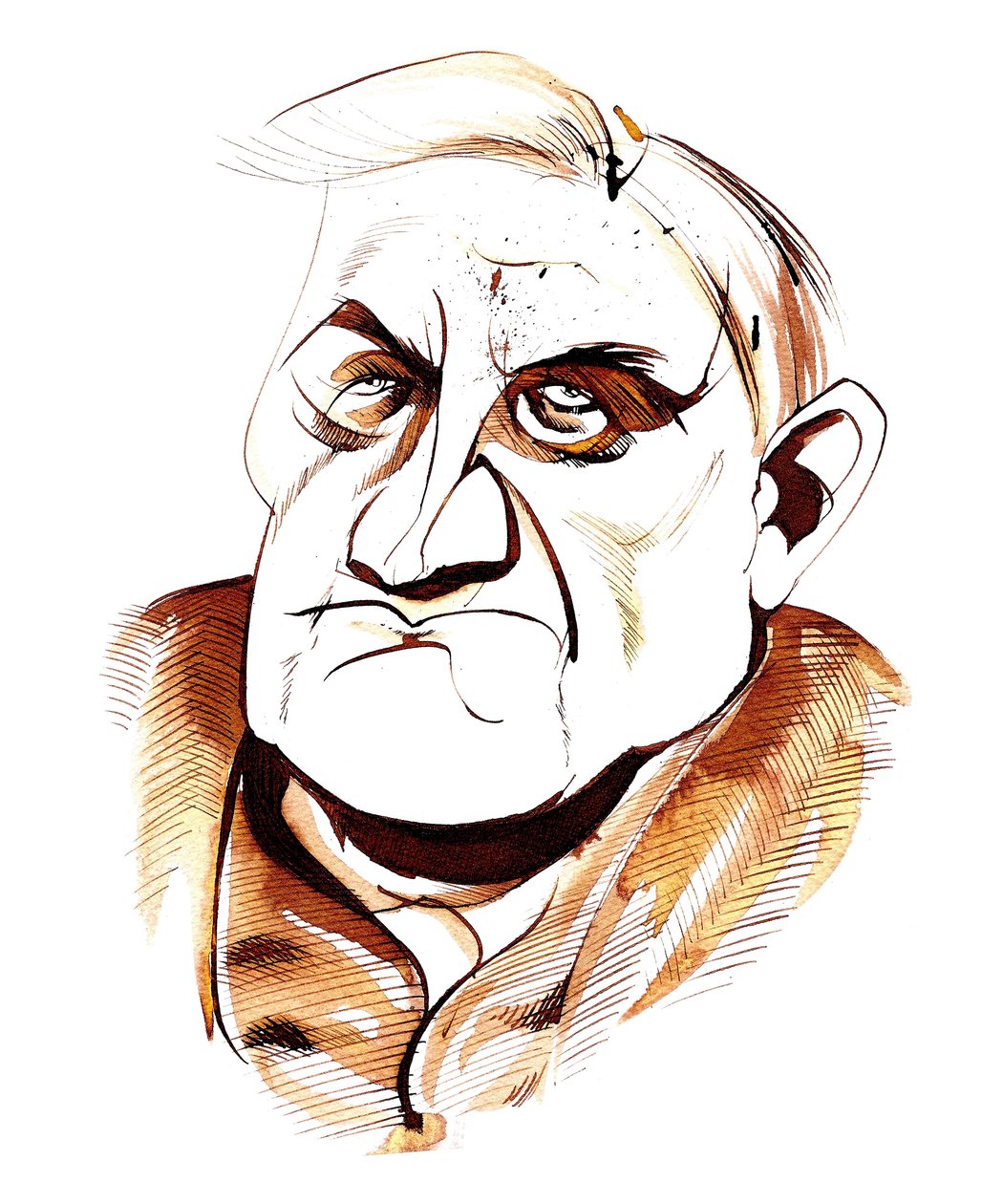 Ralph Vaughan Williams - karikatur af Neale Osborne