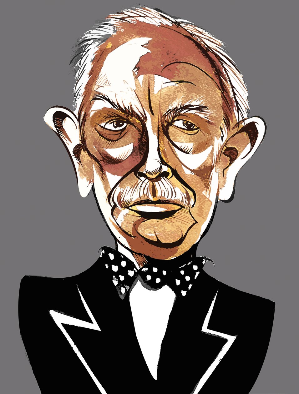 Richard Strauss - farvekarikatur af Neale Osborne