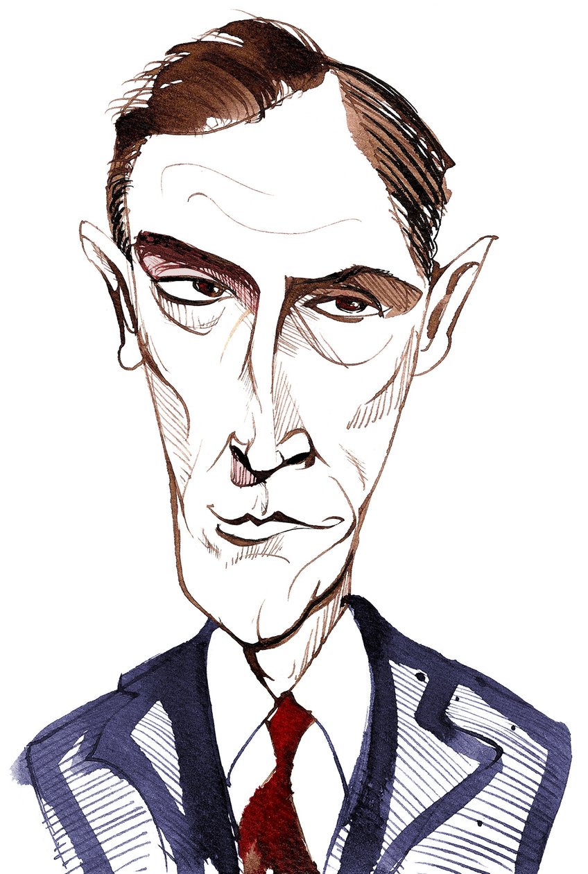 Rob Brydon, walisisk komiker, skuespiller, præsentatør, tv-vært og impressionist; karikatur af Neale Osborne