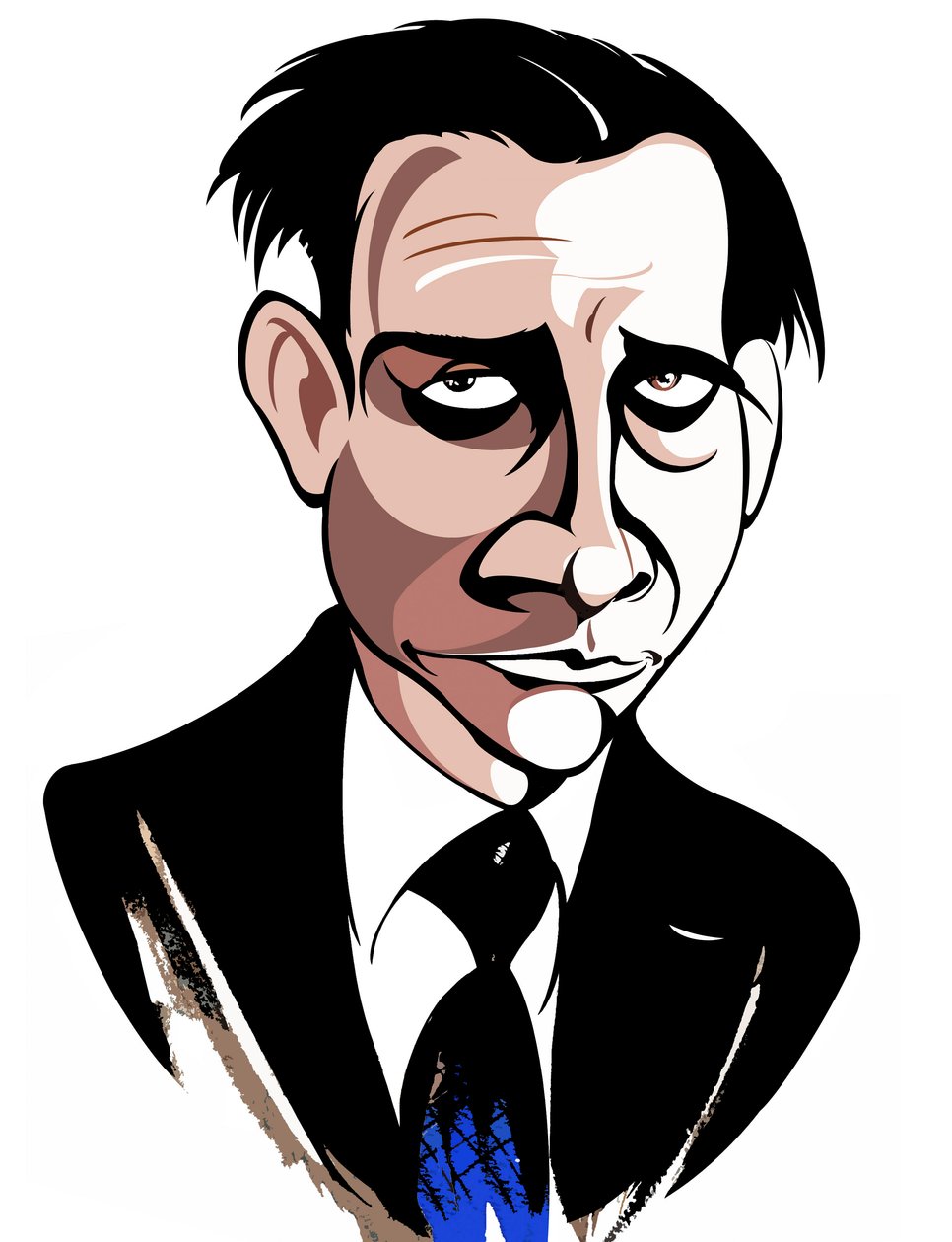 Sir Lennox Berkeley - karikatur af Neale Osborne