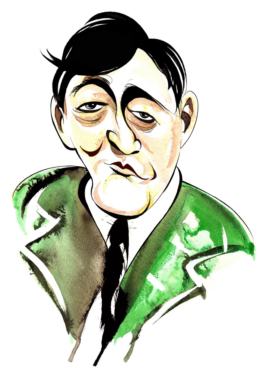 Stephen Fry - karikatur af Neale Osborne