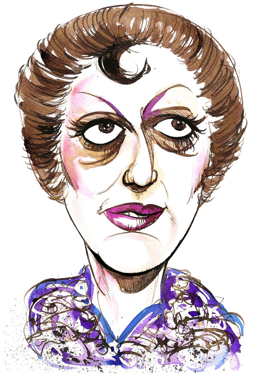 Tatiana Troyanos - farvekarikatur af amerikansk mezzosopran, 1938 - 1993 af Neale Osborne