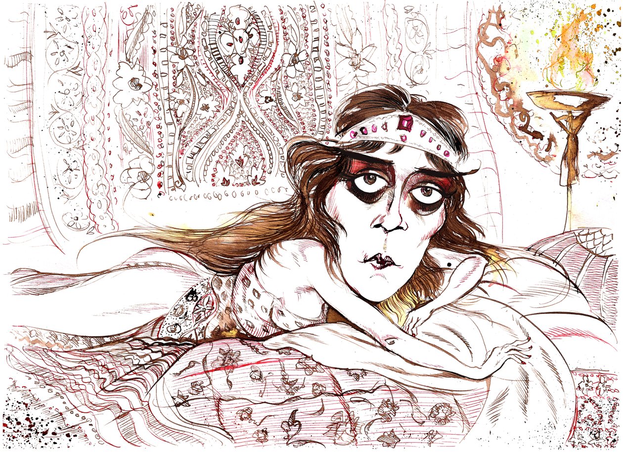 Theda Bara som Cleopatra af Neale Osborne