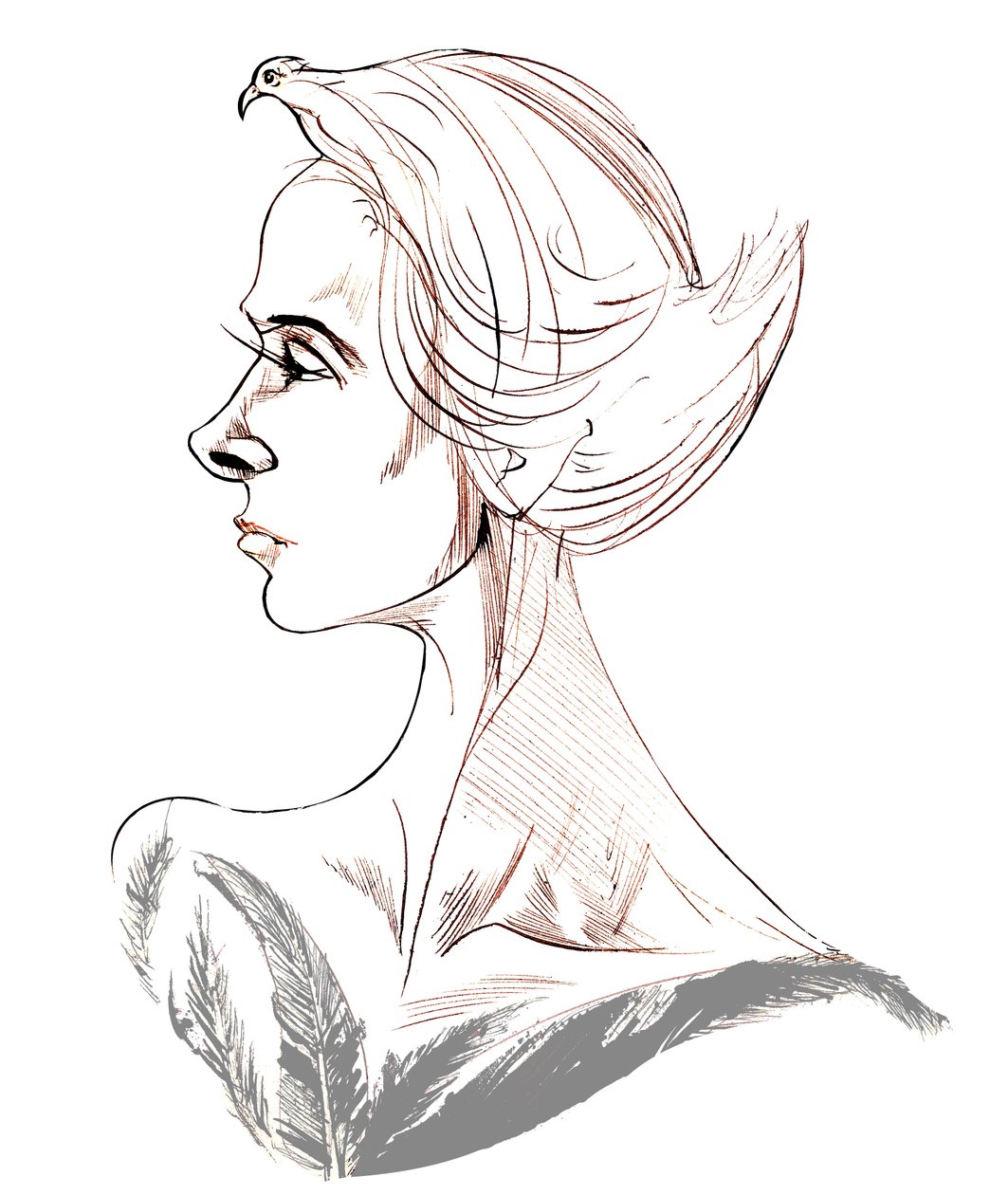Tippi Hedren - karikatur af amerikansk skuespillerinde, født 1935 af Neale Osborne