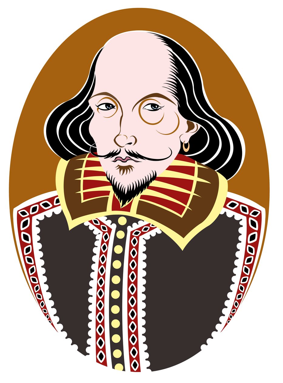 William Shakespeare, engelsk digter og dramatiker døbt 26. april 1564 - 23. april 1616 af Neale Osborne