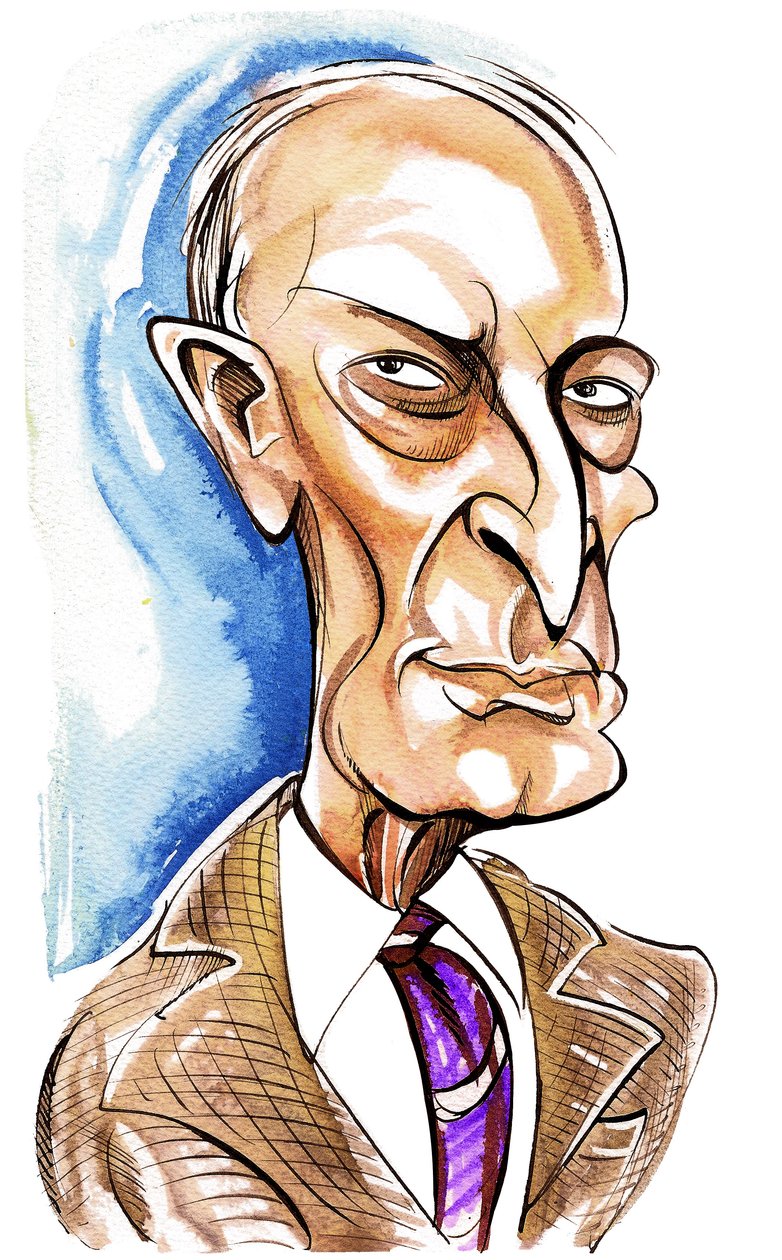 Witold Lutoslawski - karikatur af Neale Osborne