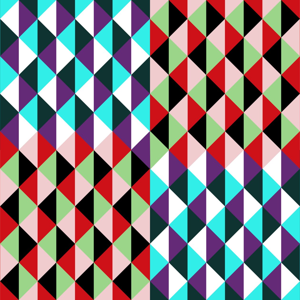 Dekorativt tekstildesign, 2016 (digital) af Neale Osborne